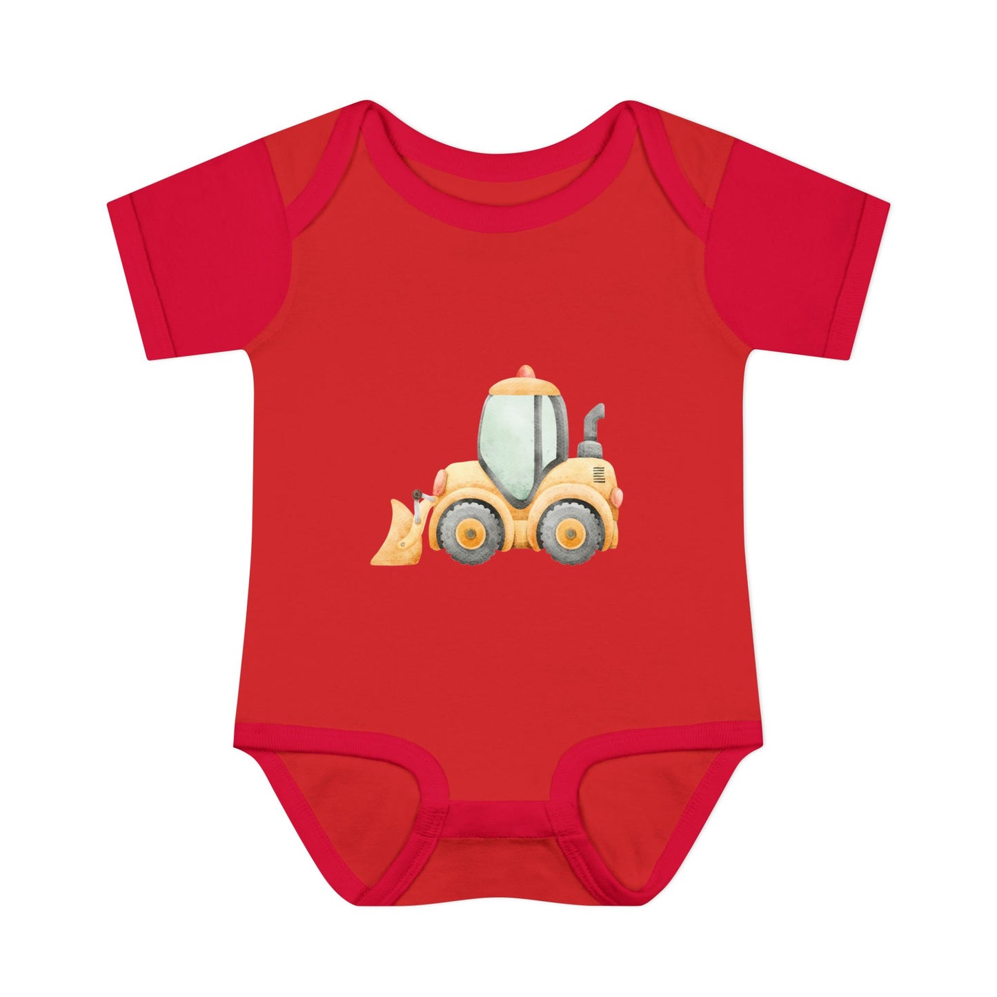 Construction Tractor Baby Bodysuit | Cute Infant Onesie