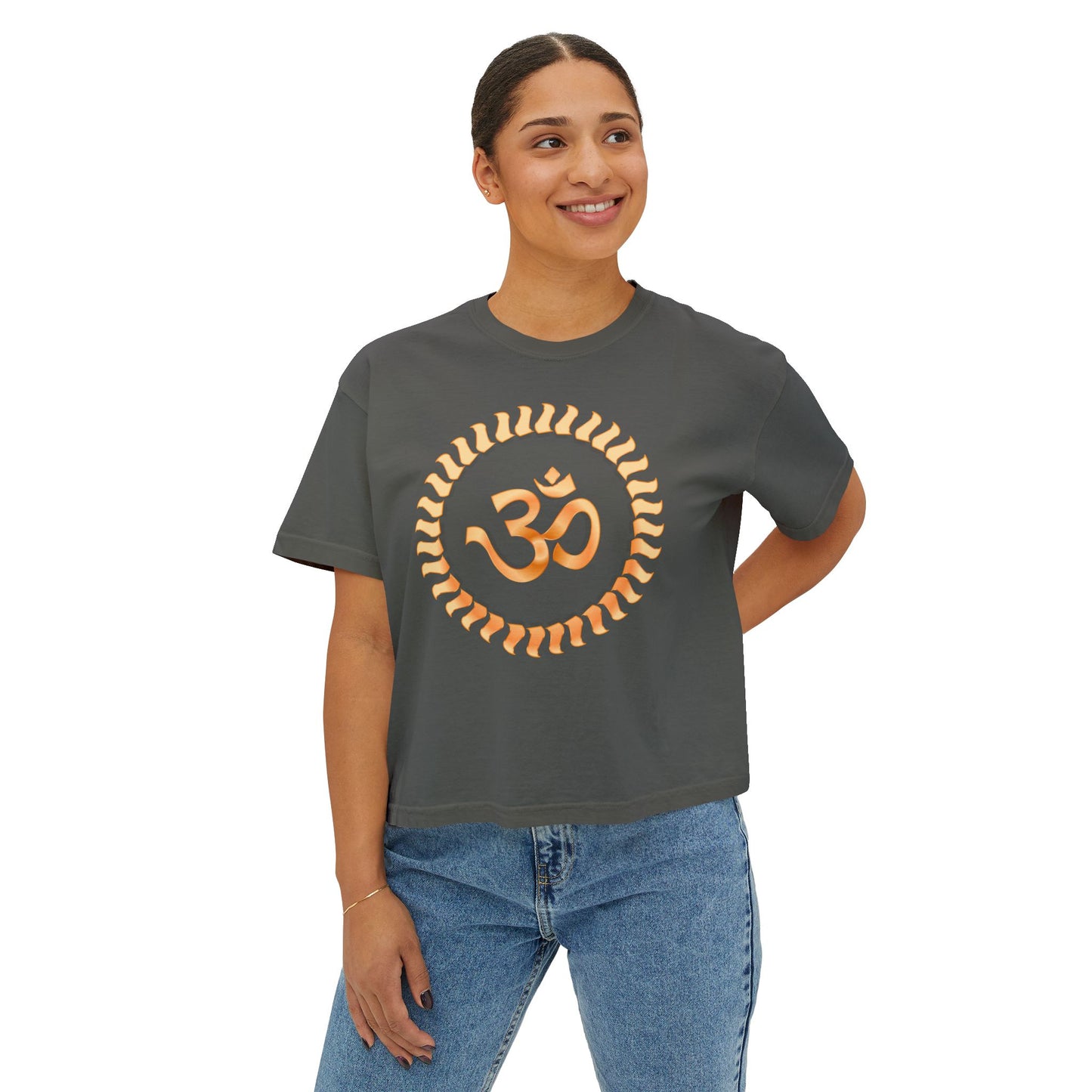 Om Design Women's Tee - Yoga Lovers Casual Outfit Gift Idea Meditation