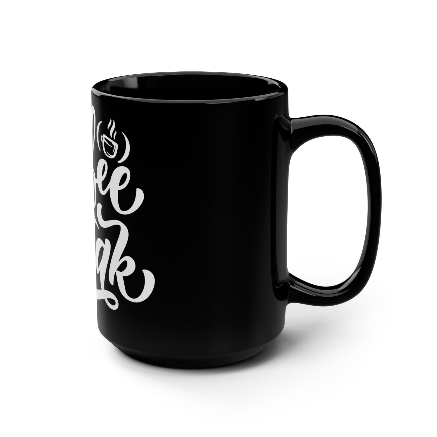 Coffee Break Mug | Black 15oz Mug for Coffee Lovers