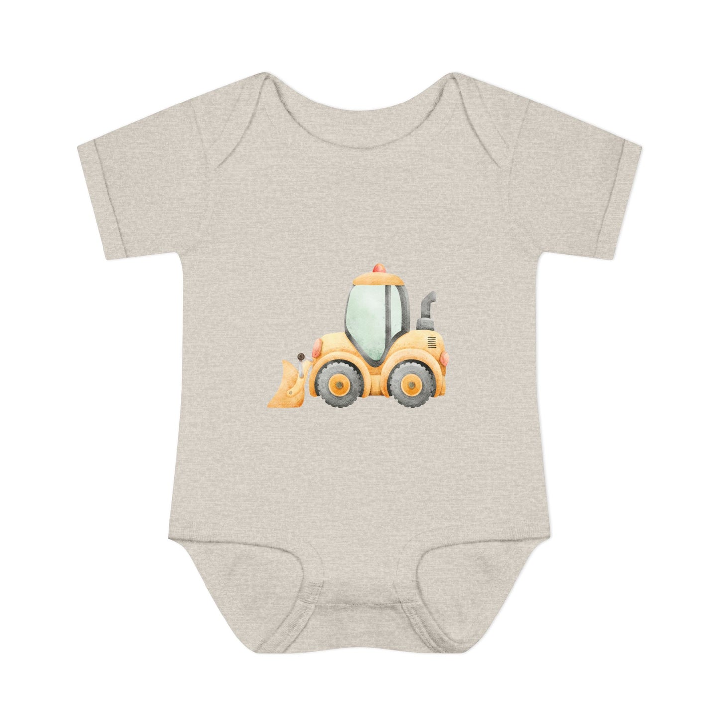 Construction Tractor Baby Bodysuit | Cute Infant Onesie