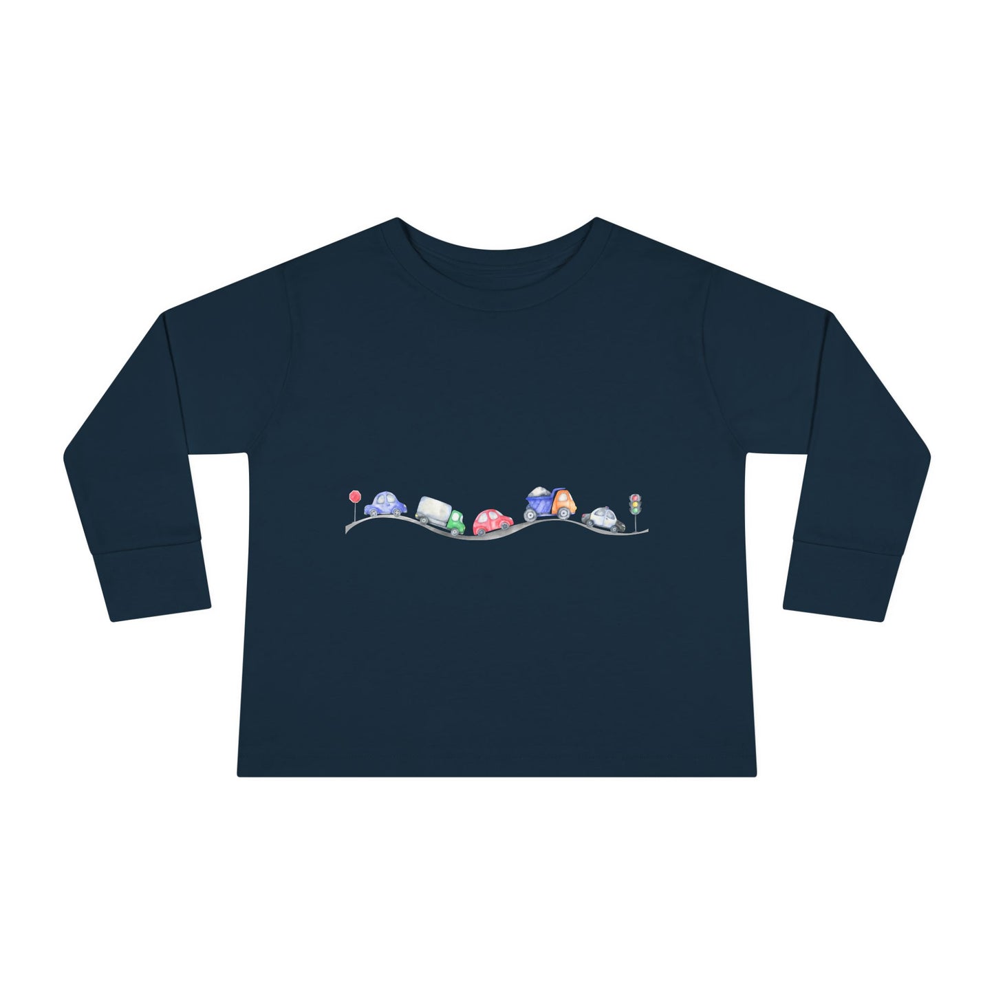 Toddler Long Sleeve Car Tee
