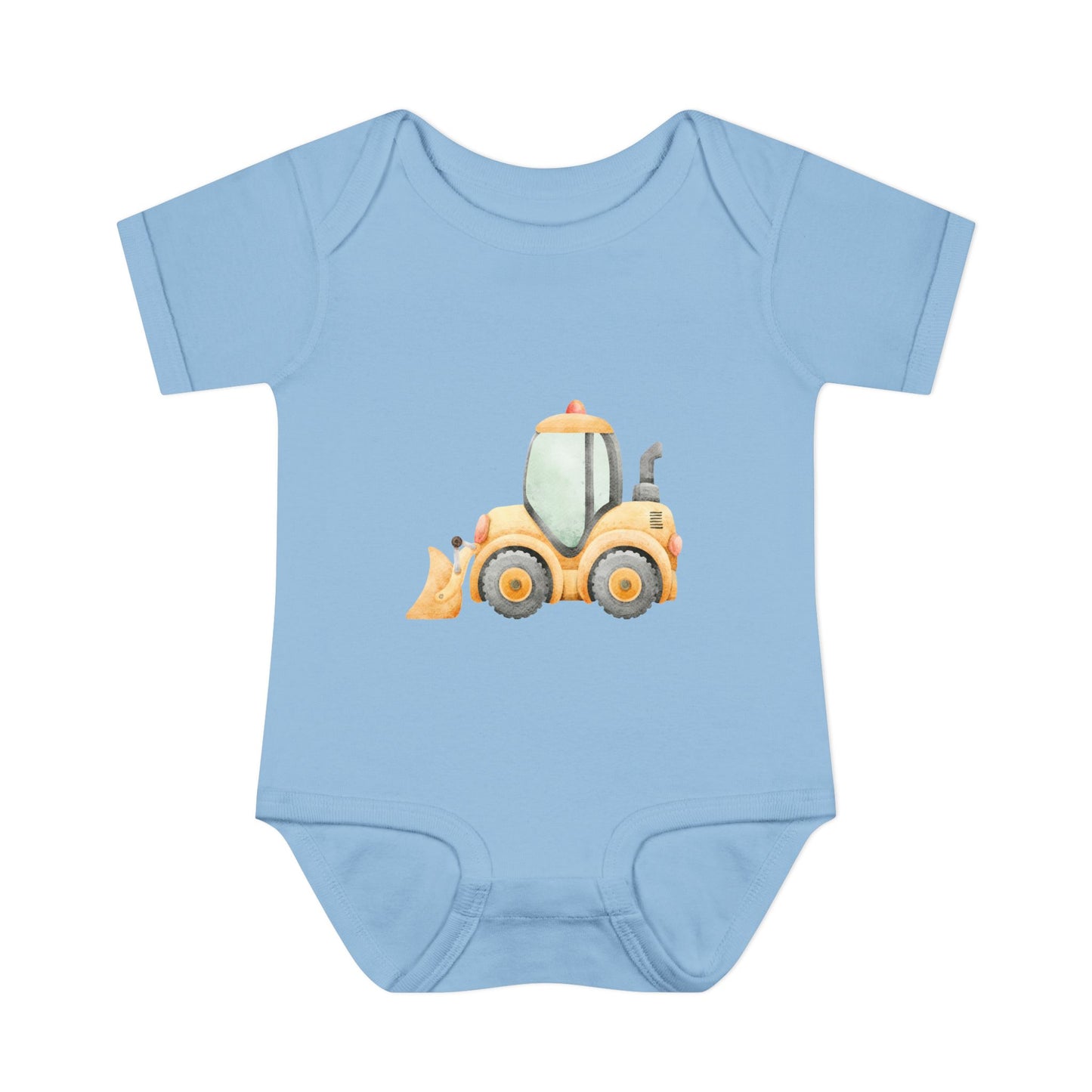 Construction Tractor Baby Bodysuit | Cute Infant Onesie