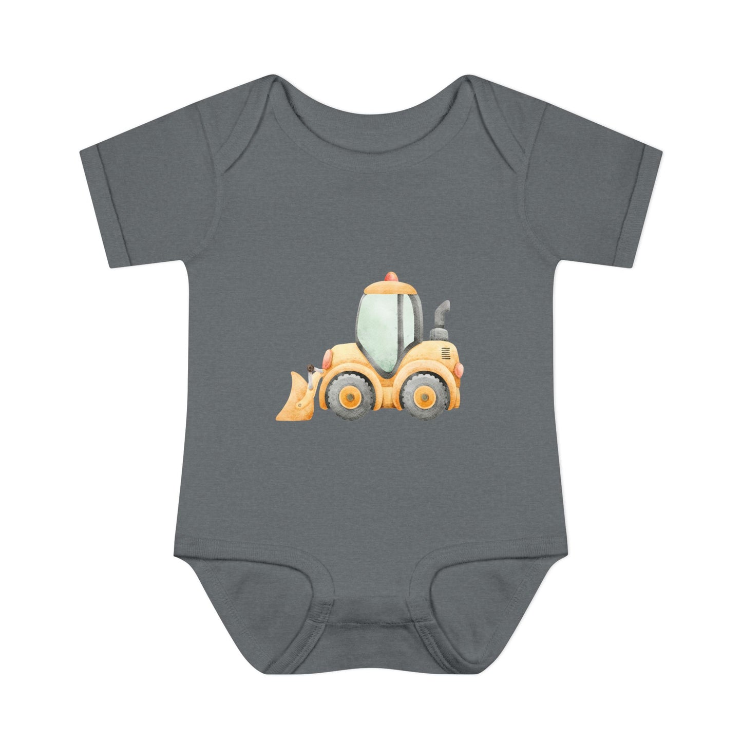 Construction Tractor Baby Bodysuit | Cute Infant Onesie