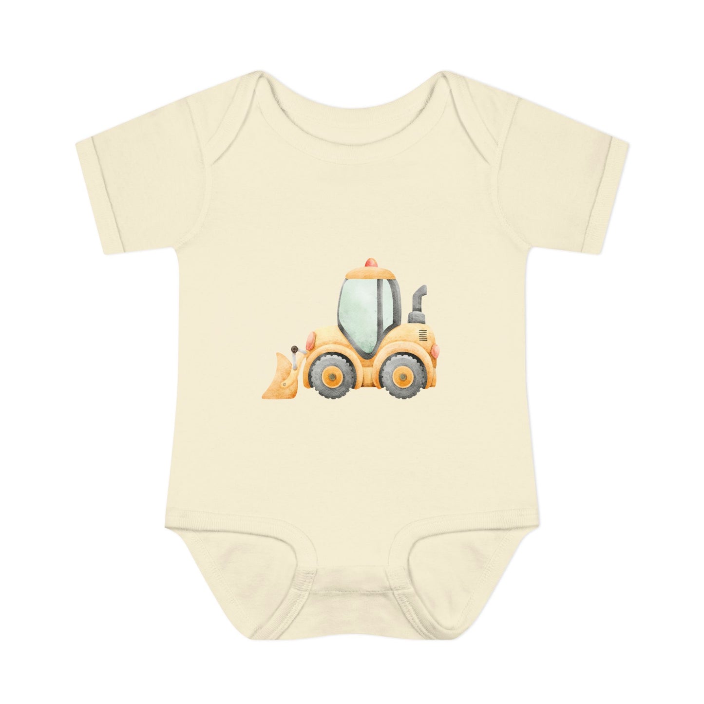 Construction Tractor Baby Bodysuit | Cute Infant Onesie