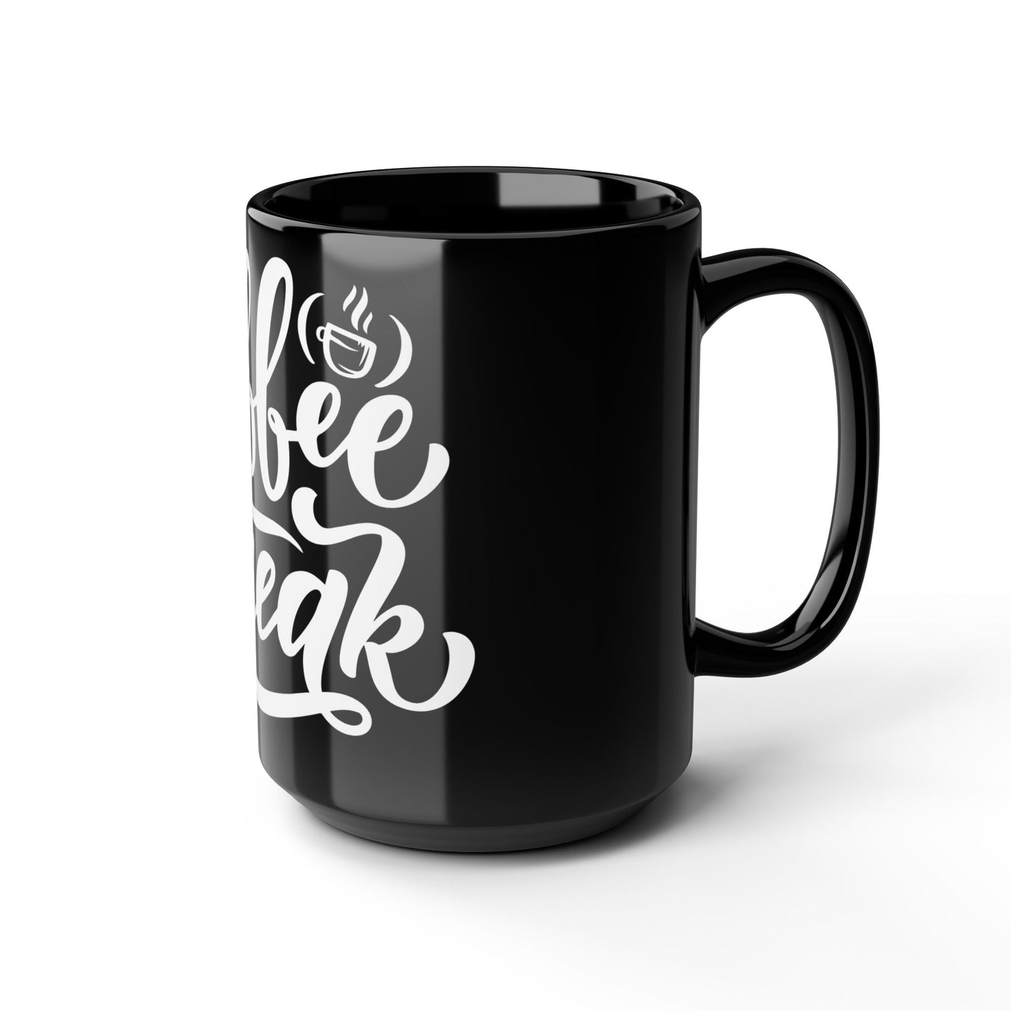 Coffee Break Mug | Black 15oz Mug for Coffee Lovers