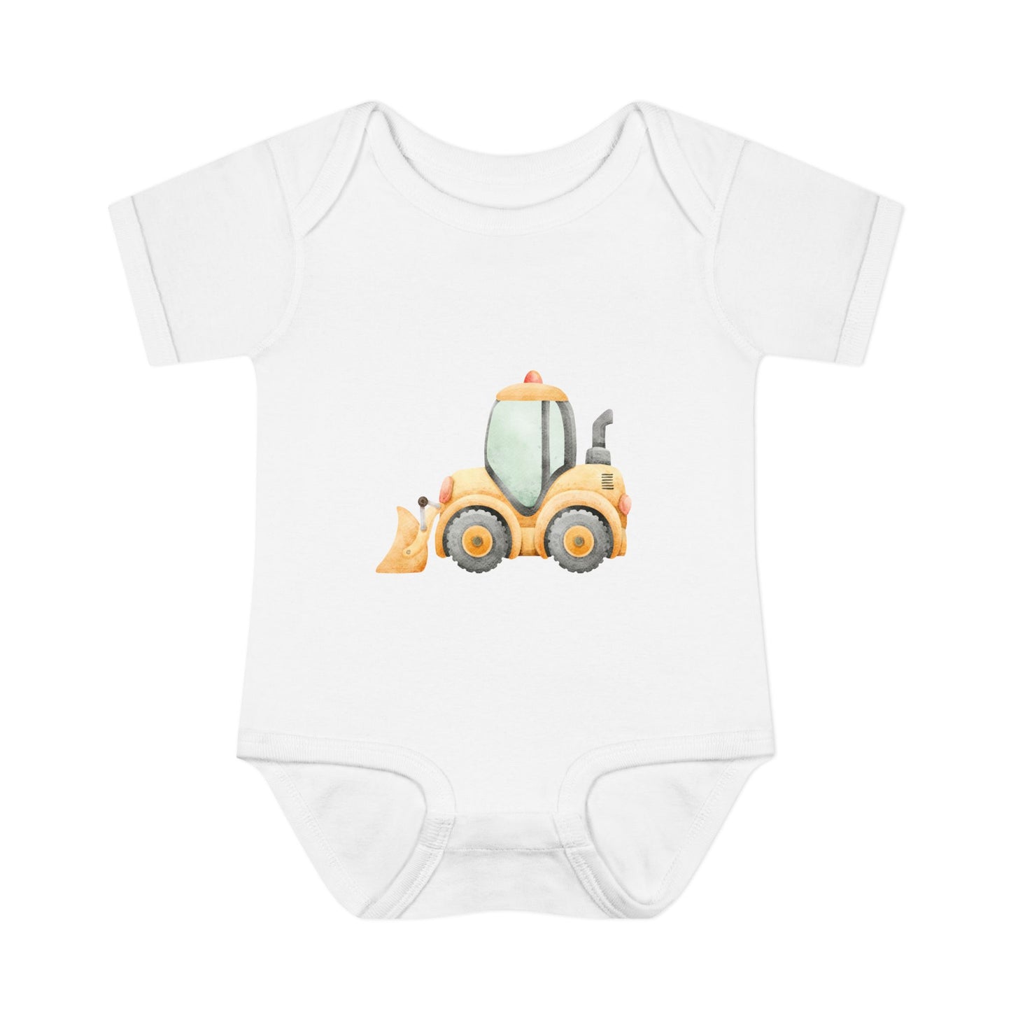 Construction Tractor Baby Bodysuit | Cute Infant Onesie