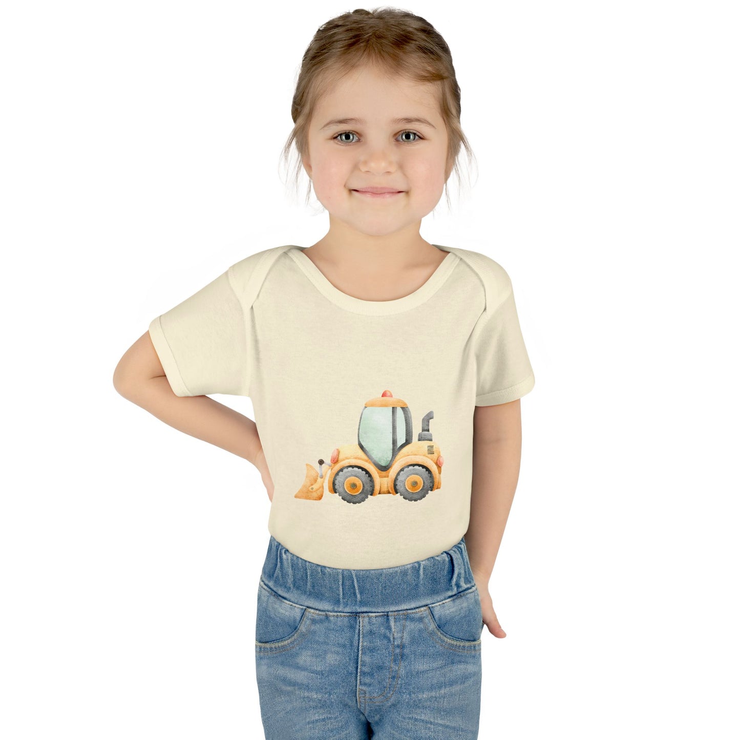 Construction Tractor Baby Bodysuit | Cute Infant Onesie