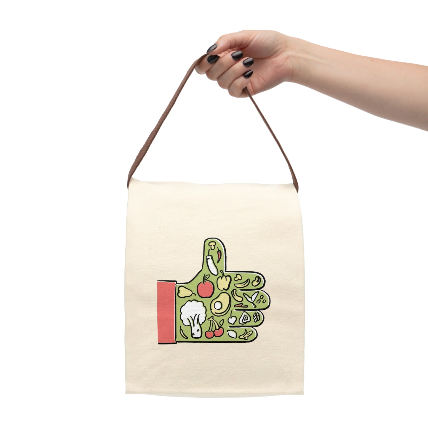 Eco-Friendly Canvas Lunch Bag | Reusable Vegan Tote