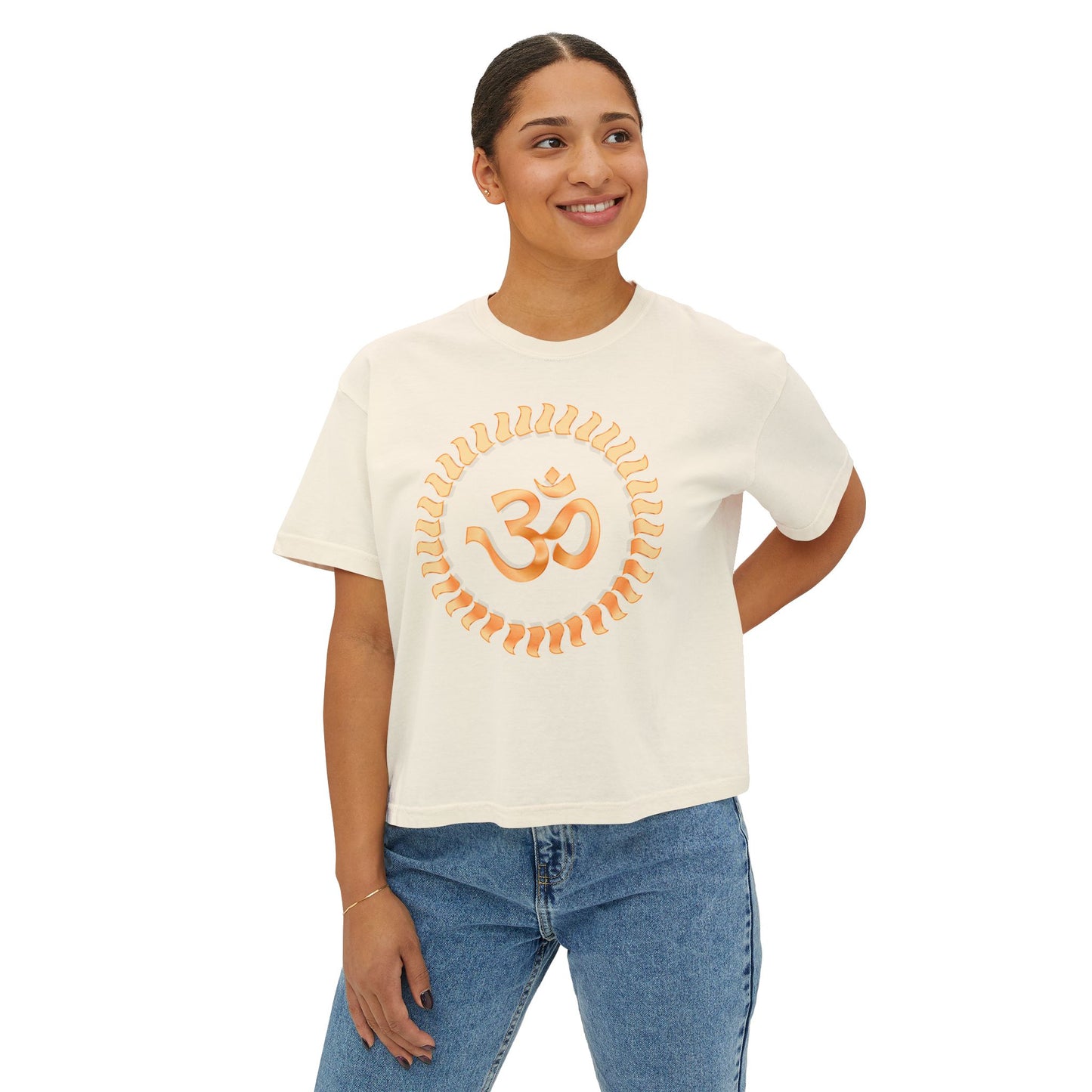 Om Design Women's Tee - Yoga Lovers Casual Outfit Gift Idea Meditation