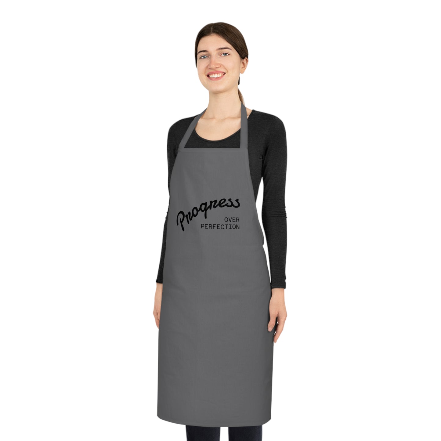 Progress Over Perfection Cotton Apron | Cooking Gift