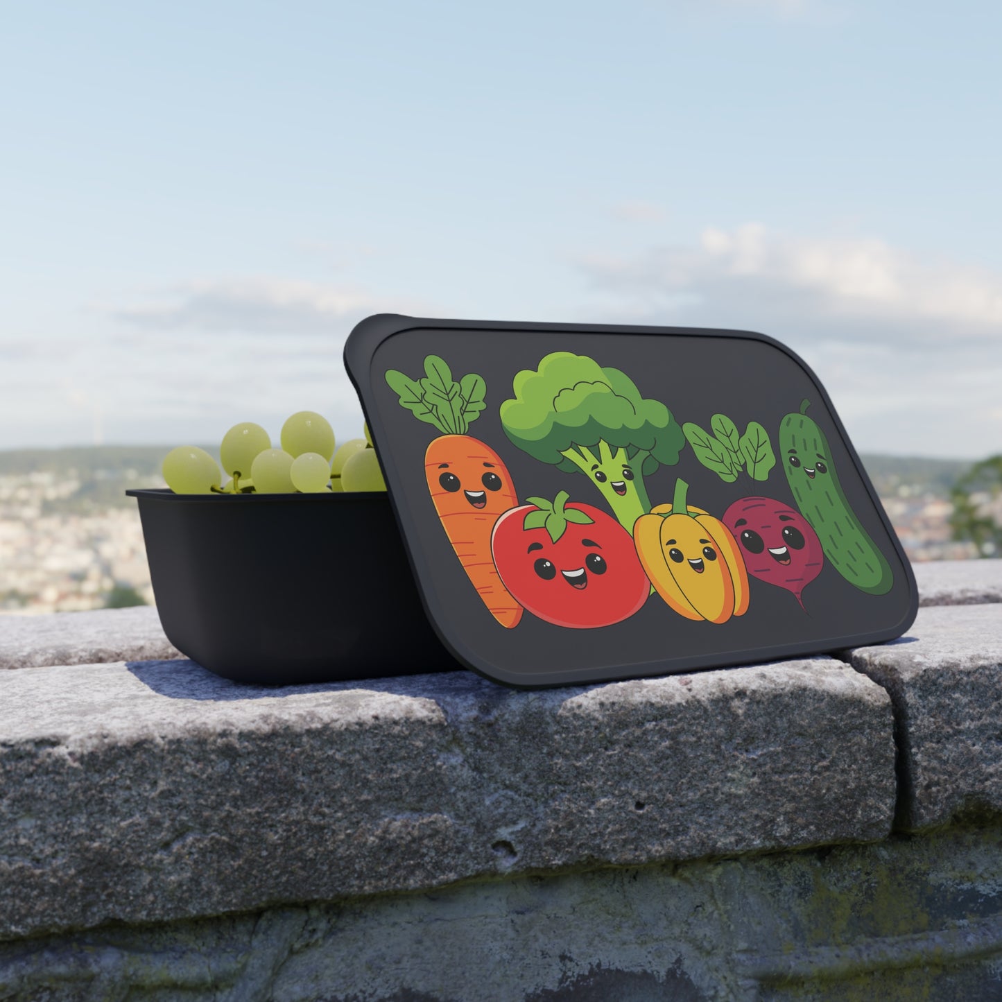 Cute Veggie Kids Bento Box | Eco-Friendly Food Container
