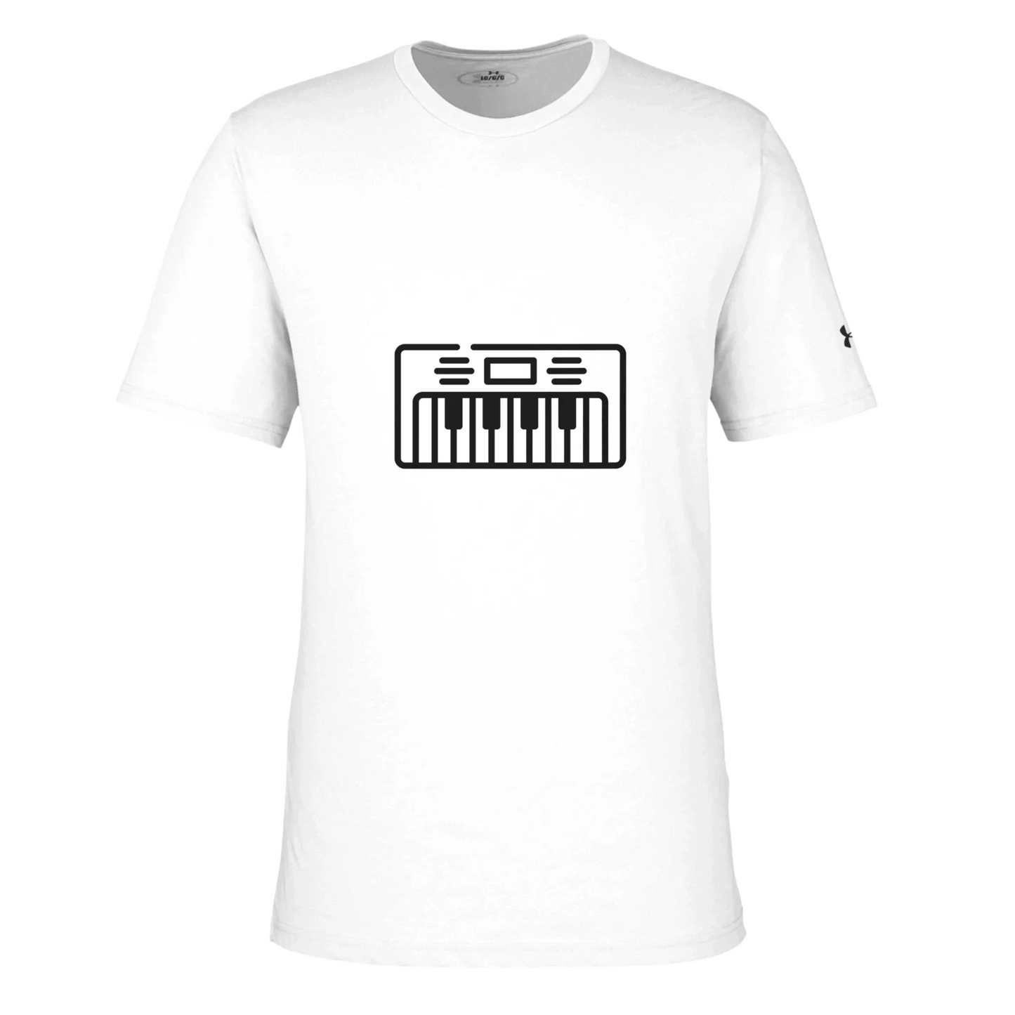 Under Armour Men's Athletic Crewneck T-Shirt - White/Black Performance Tee