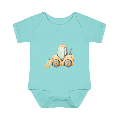 Construction Tractor Baby Bodysuit | Cute Infant Onesie
