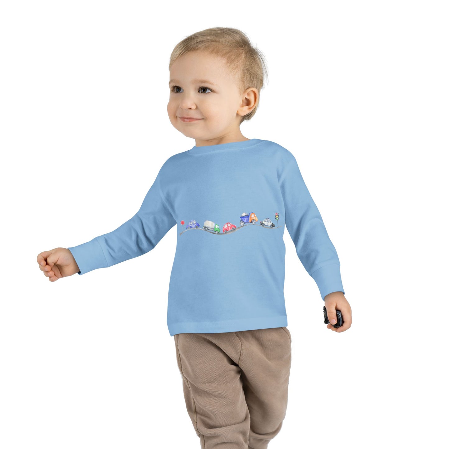 Toddler Long Sleeve Car Tee