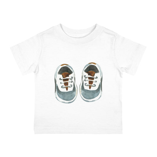 Sneaker Design Infant Cotton Tee | Baby Shower Gift