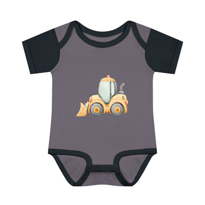 Construction Tractor Baby Bodysuit | Cute Infant Onesie