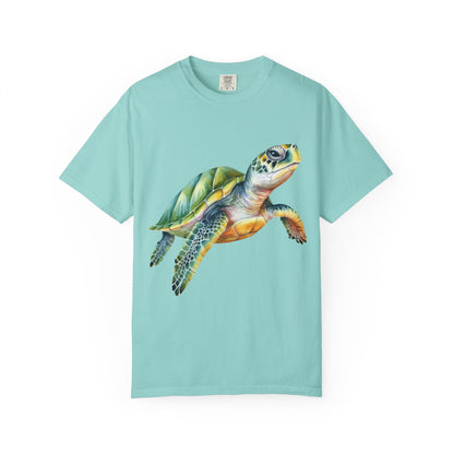 Colorful Sea Turtle Unisex T-Shirt | Beach Lover Gift, Nature Art Shirt