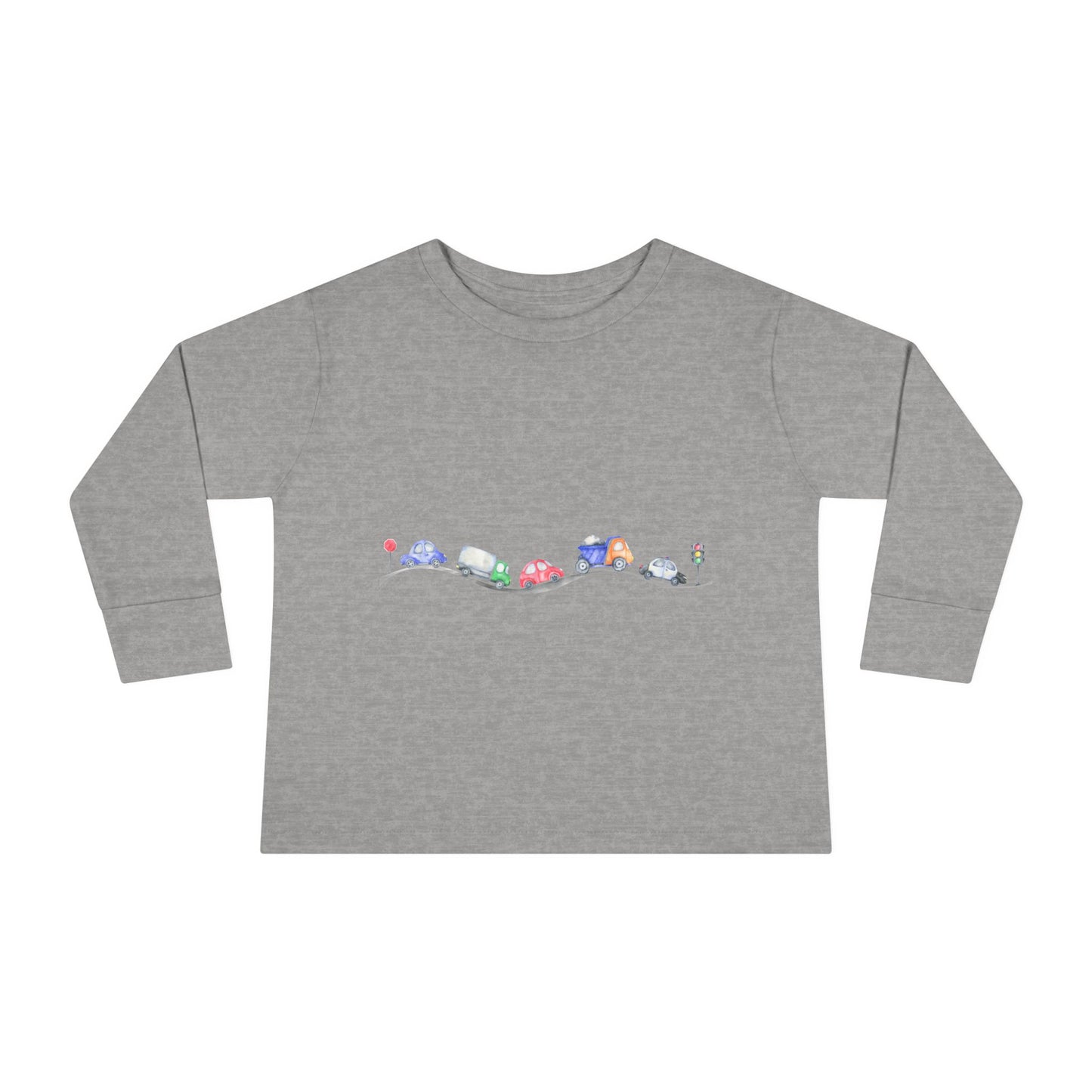 Toddler Long Sleeve Car Tee