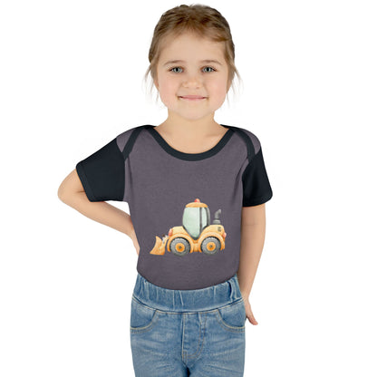 Construction Tractor Baby Bodysuit | Cute Infant Onesie
