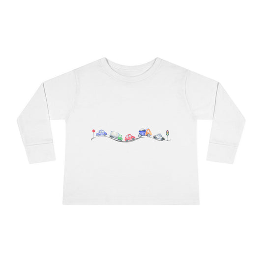 Toddler Long Sleeve Car Tee