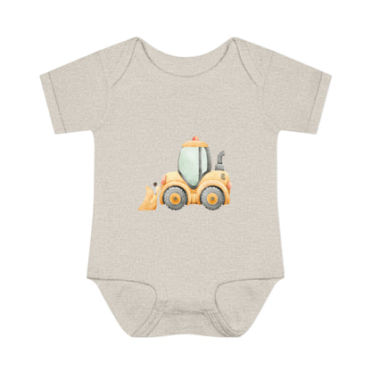 Construction Tractor Baby Bodysuit | Cute Infant Onesie