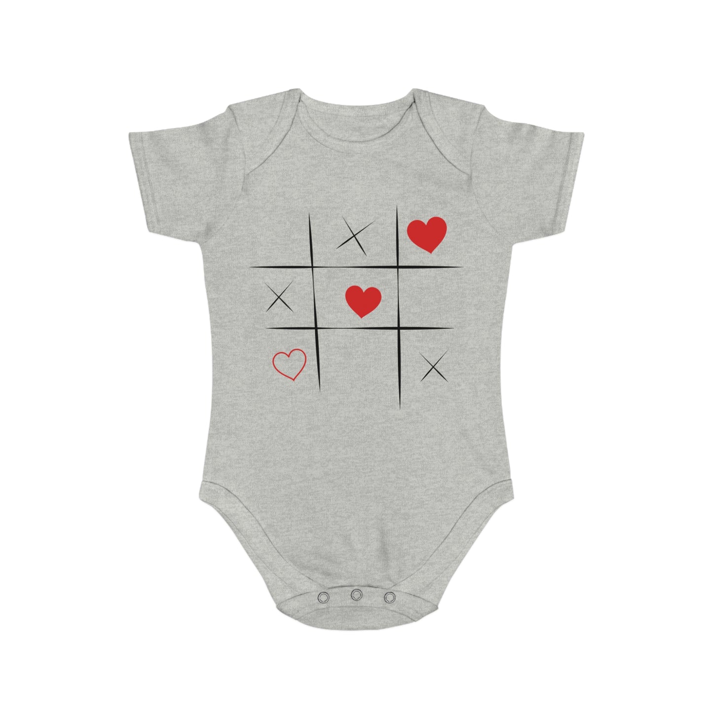 Tic Tac Toe Baby Bodysuit | Cute Baby Shower Gift Onesie