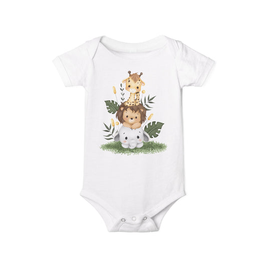Animal Print Infant Bodysuit | Baby Shower Gift Onesie