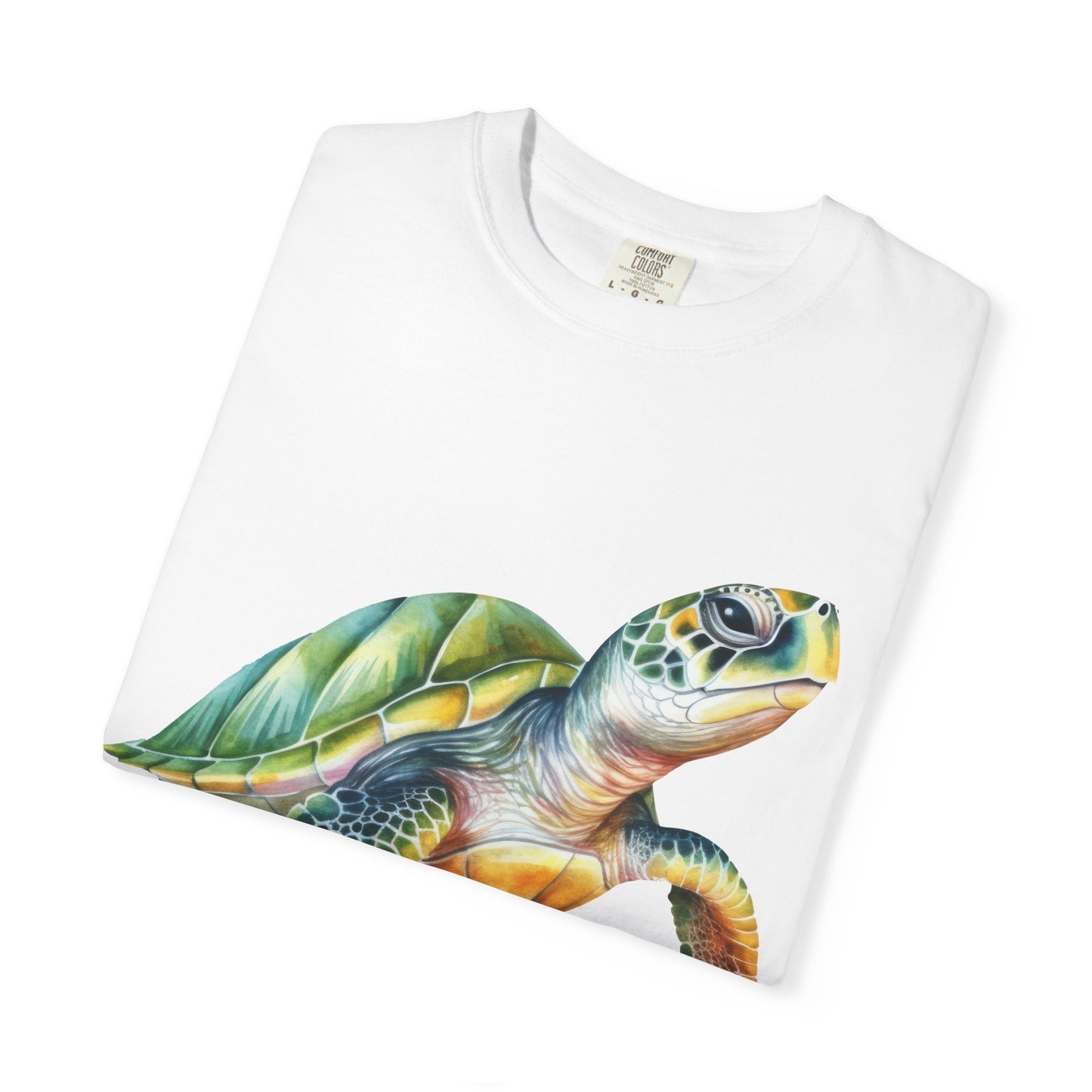 Colorful Sea Turtle Unisex T-Shirt | Beach Lover Gift, Nature Art Shirt
