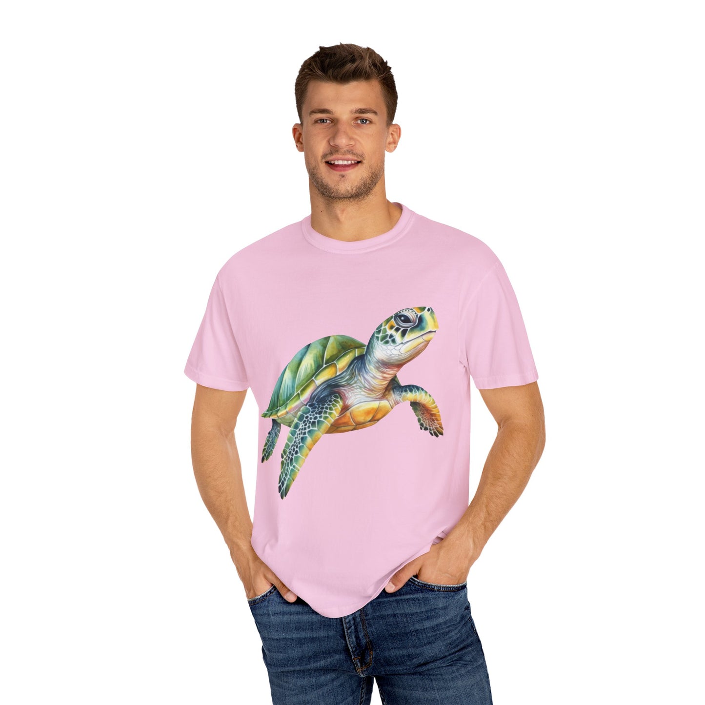 Colorful Sea Turtle Unisex T-Shirt | Beach Lover Gift, Nature Art Shirt