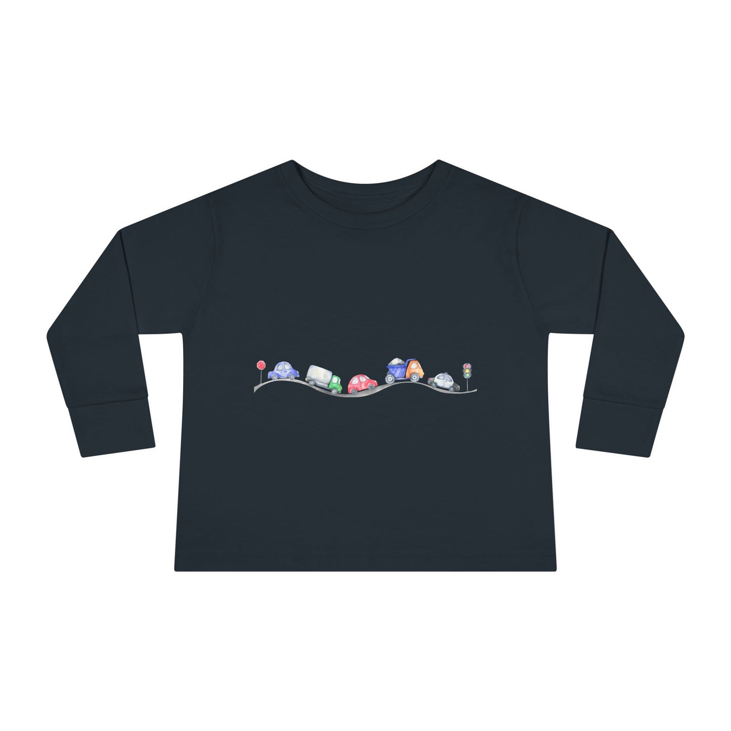 Toddler Long Sleeve Car Tee