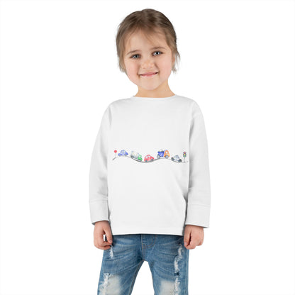Toddler Long Sleeve Car Tee
