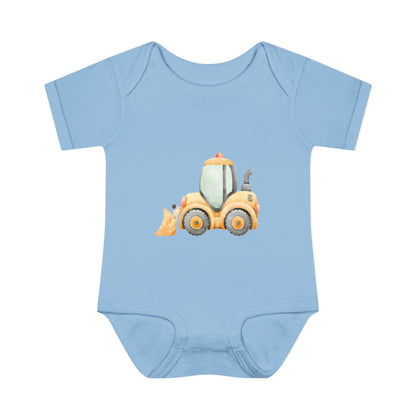 Construction Tractor Baby Bodysuit | Cute Infant Onesie