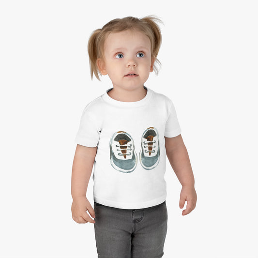 Sneaker Design Infant Cotton Tee | Baby Shower Gift