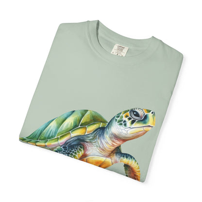 Colorful Sea Turtle Unisex T-Shirt | Beach Lover Gift, Nature Art Shirt