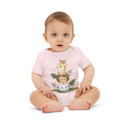 Animal Print Infant Bodysuit | Baby Shower Gift Onesie