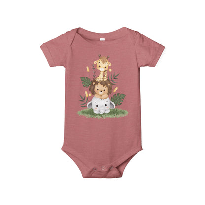 Animal Print Infant Bodysuit | Baby Shower Gift Onesie