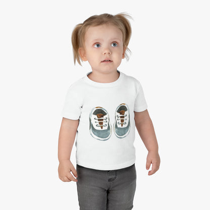 Sneaker Design Infant Cotton Tee | Baby Shower Gift