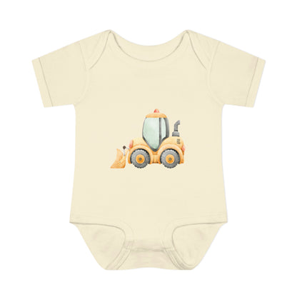 Construction Tractor Baby Bodysuit | Cute Infant Onesie