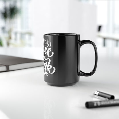Coffee Break Mug | Black 15oz Mug for Coffee Lovers