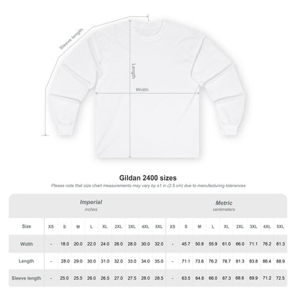 Long Sleeve Tee - Stay Strong & Power On Motivational T-Shirt
