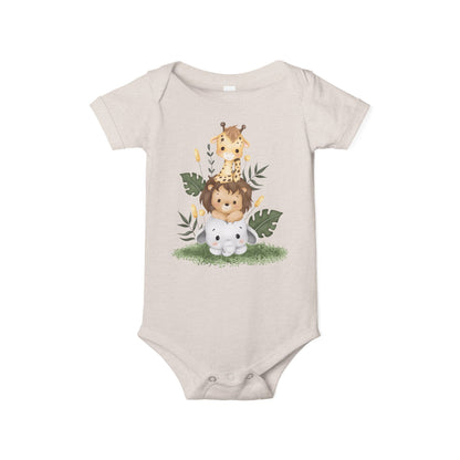 Animal Print Infant Bodysuit | Baby Shower Gift Onesie