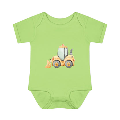 Construction Tractor Baby Bodysuit | Cute Infant Onesie