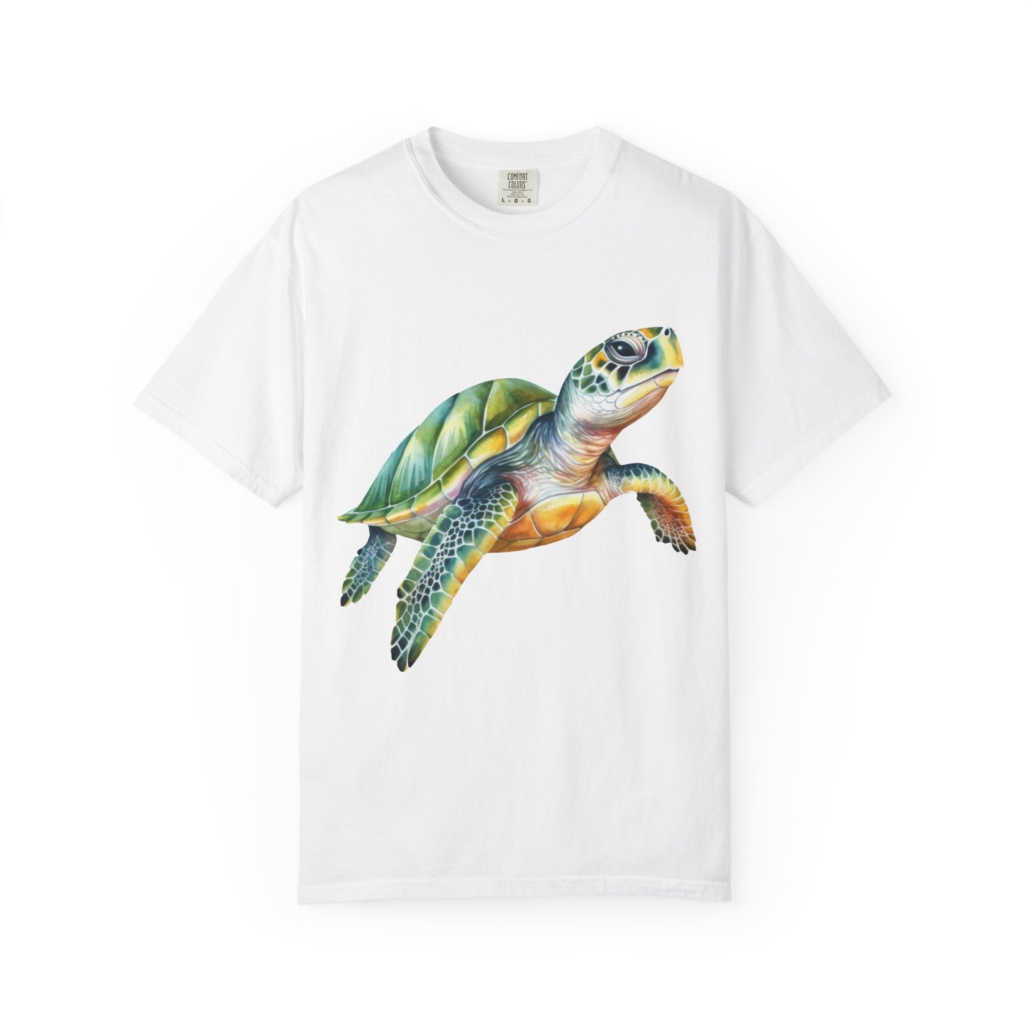 Colorful Sea Turtle Unisex T-Shirt | Beach Lover Gift, Nature Art Shirt