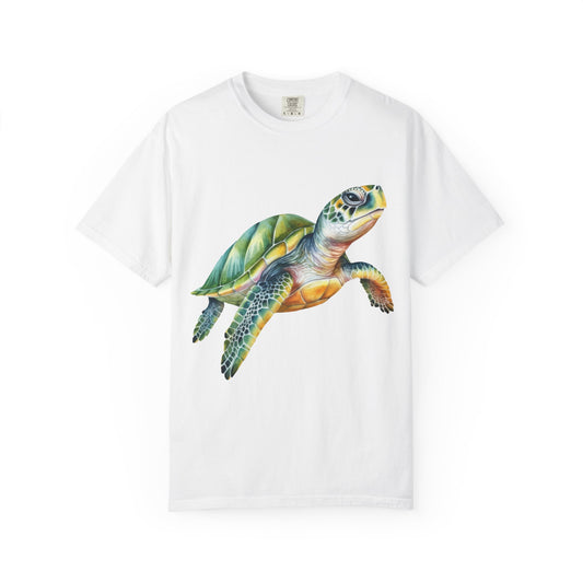 Colorful Sea Turtle Unisex T-Shirt | Beach Lover Gift, Nature Art Shirt