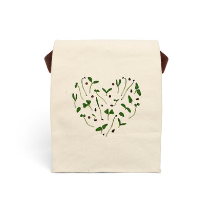 Eco-Friendly Canvas Lunch Bag | Heart Design for School Work