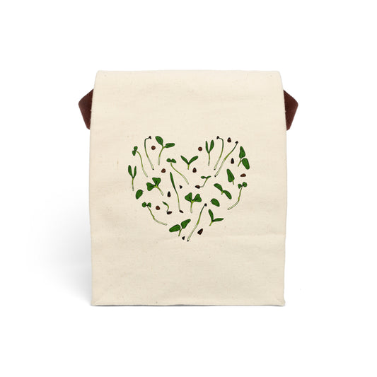 Eco-Friendly Canvas Lunch Bag | Heart Design for School Work