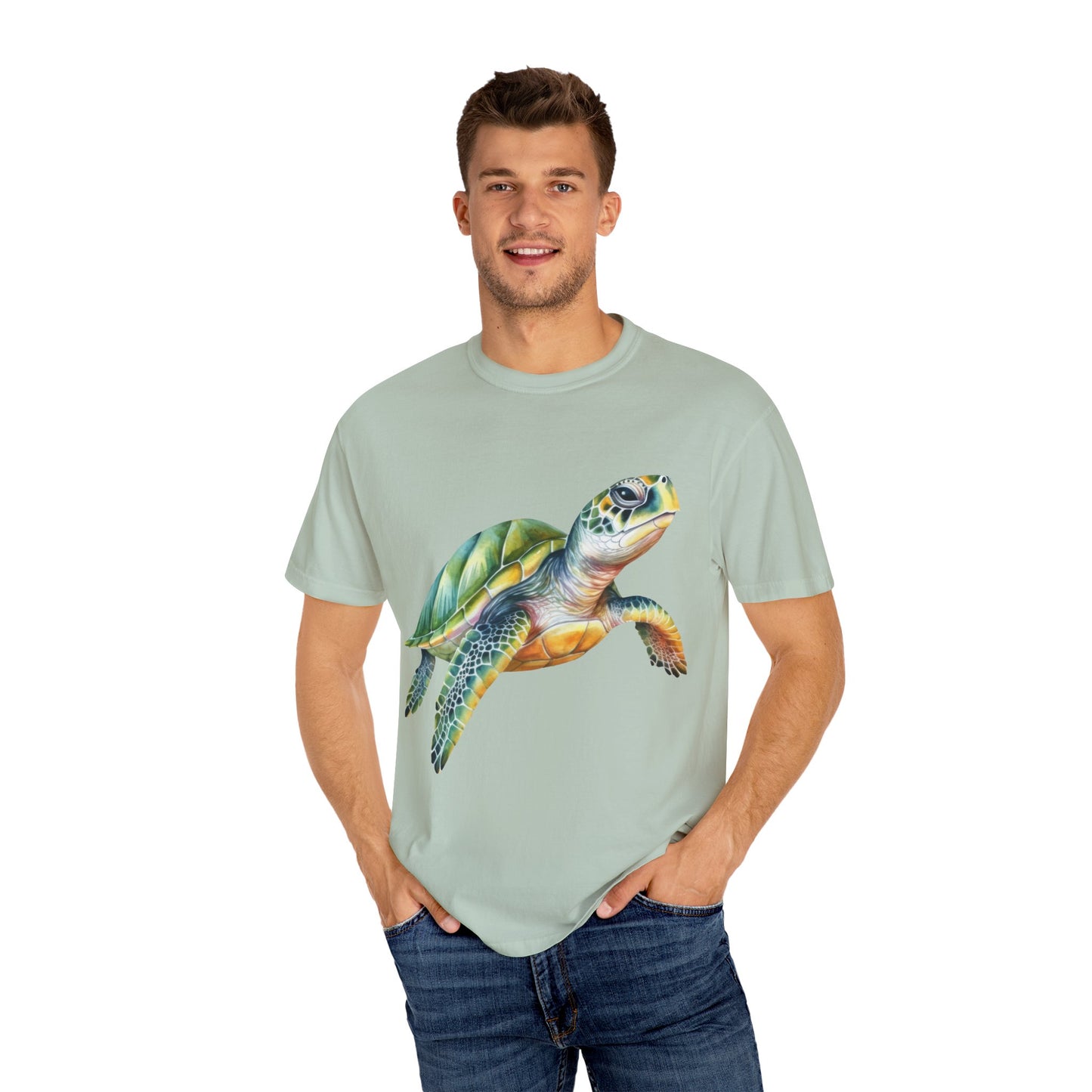 Colorful Sea Turtle Unisex T-Shirt | Beach Lover Gift, Nature Art Shirt