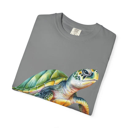 Colorful Sea Turtle Unisex T-Shirt | Beach Lover Gift, Nature Art Shirt