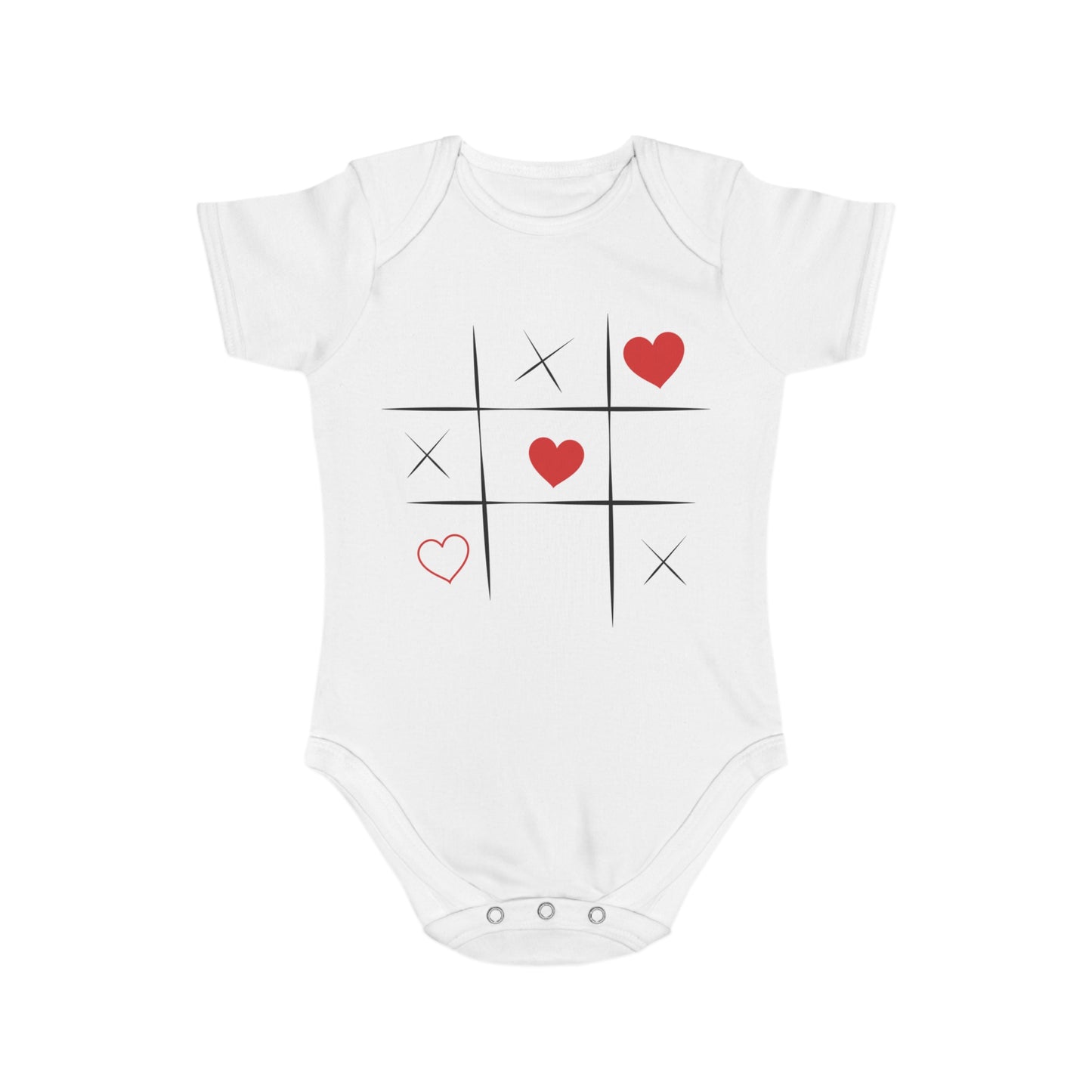 Tic Tac Toe Baby Bodysuit | Cute Baby Shower Gift Onesie
