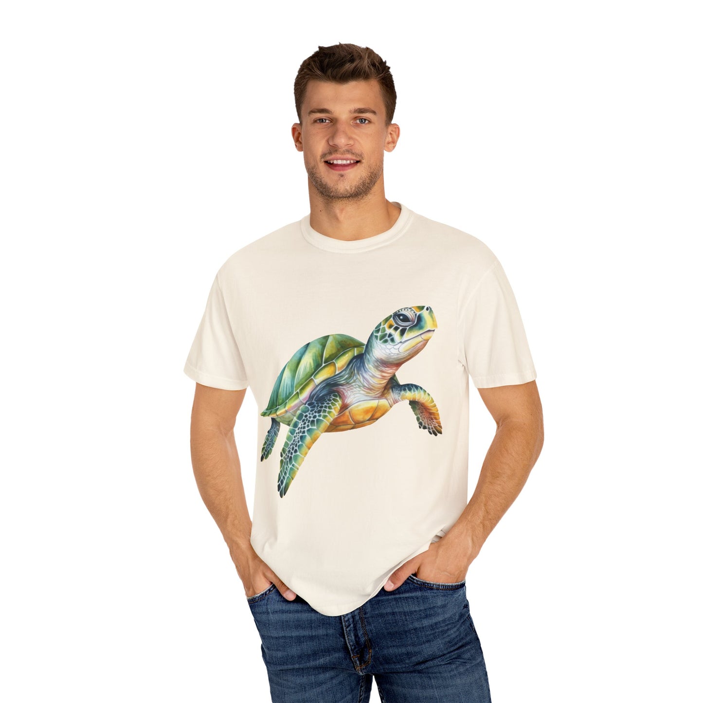 Colorful Sea Turtle Unisex T-Shirt | Beach Lover Gift, Nature Art Shirt